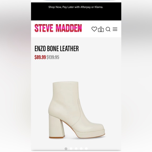 Steve Madden Enzo Bone Leather Boot Size 8.5 - Picture 2 of 3